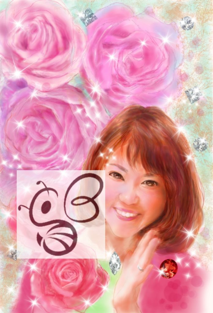 薔薇と宝石と女性